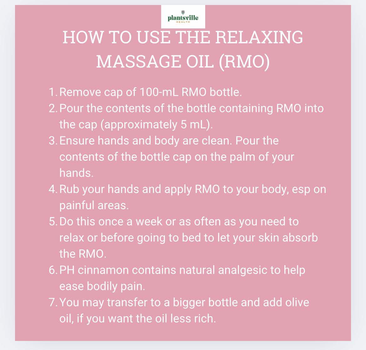 Relaxing Massage Oil (149 sek)