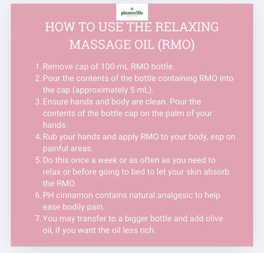 Relaxing Massage Oil